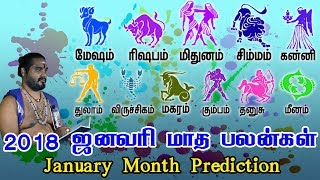 ஜனவரி மாத ராசி பலன்கள் || 2018 || 12 Rasi || January Month Prediction || Temple TV