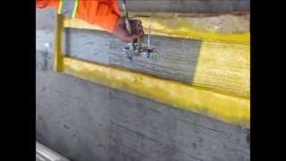 Demarcación con plantillas, equipo Airless Titan 440, Puerto Valparaiso