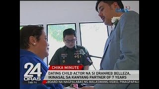 24 Oras: Dating child actor na si Dranreb Belleza, ikinasal sa kanyang partner of 7 years