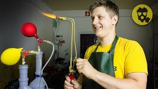 ? САМОДЕЛЬНЫЙ ГАЗОВЫЙ РЕЗАК на водороде из электролизера!