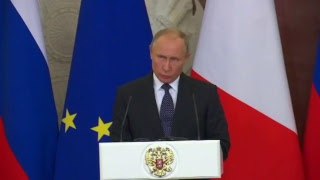 Firma di accordi e conferenza stampa del Presidente Conte e del Presidente russo Putin