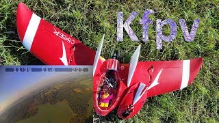 chaser c1 . 222metre glider flying wing . dvr . gliding  litle up stream . motor off