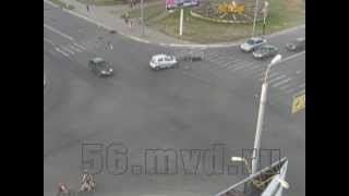 Оренбург. ДТП с мотоциклистом