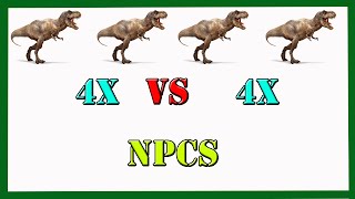 Block story : 4 X T-rex vs 4 X guerreiros (2015) (arena)