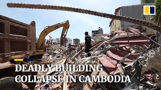 Death toll rises after collapse of China-owned building in Cambodia