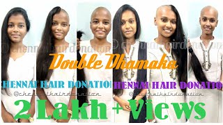 Indian Women Headshave | Half Headshave Challenge | Dual Headshave | Dry Shave | Chennaihairdonation