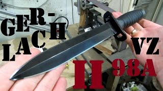 Нож GERLACH WZ98A правка клинка и заточка