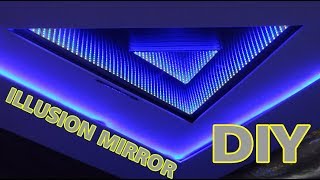 how to make LED #3D Infinity Mirror XXL build an Illusion mirror with WS2815 #LEDSign
