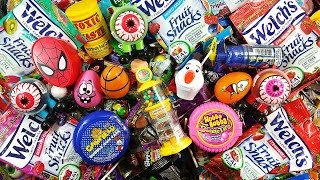A lot of Candy & Surprise Eggs - Learn Colors with Candies