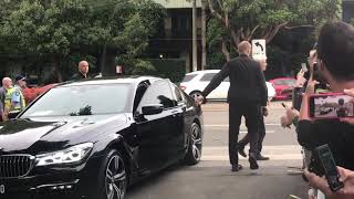 Adam Clayton from U2 meets fans in Sydney