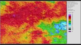 Doppler Radar - Peru Indiana EF1 Tornado - July 10, 2013 1701Z~1759Z