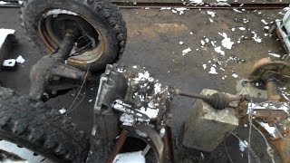 Как сделать мини трактор 4х4 переломку ???? How to make a mini tractor 4x4 perilaku ????