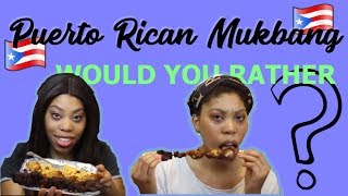 PUERTO RICAN MUKBANG + WOULD YOU RATHER!!! | Twin Mukbang