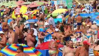 [4k UHD] Дивноморское. Сентябрь 2018. Часть 2 Пляжи