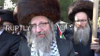 USA: Orthodox Jews protest against State of Israel in NYC