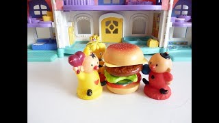 BUMBA en zijn vriendjes eten een hele grote hamburger - Magico