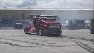 Scania R999 burn out 2 - Rotorua, NZ