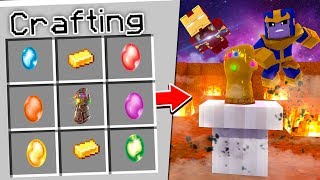 Minecraft - HOW TO CRAFT THE INFINITY GAUNTLET!!!