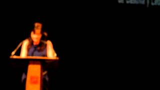 Discurso de Nuria Martín, de la Junta Directiva de la Unión de Actores y Bailarines de CyL