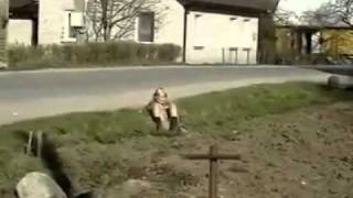 Drunk girl or a girl learning to walk again