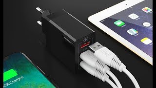 Зарядное устройство Essager Quick Charge 3.0 30 Вт на 3 USB