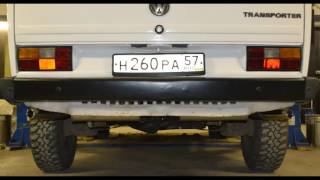 Изготовление кастомной выхлопной системы на volkswagen transporter t3