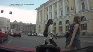Опять эти пешеходы, ну не дебилы ли - Главная дорога