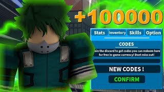 (+100000) New Codes ! | Boku No Roblox: Remastered |Roblox MHA Game