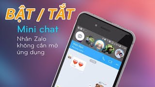 Cách bật tắt bong bóng chat trên Zalo | Siêu Thủ Thuật