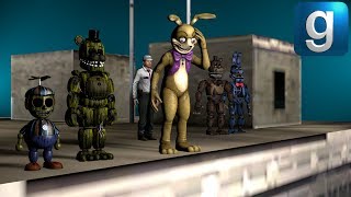 Gmod FNAF | Throwing FNAF Off A Building 3