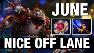 NICE OFF LANE - June Plays Clockwerk - Dota 2