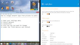 Change Network Type (Private / Public) on Windows 8.1