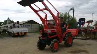 Японский минитрактор Kubota B7001 с КУНом и фрезой - kotamoto.ru