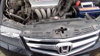 Как снять генератор Хонда Аккорд (Honda Accord) 2006 г в