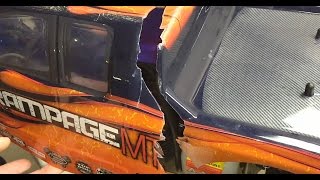 Redcat Rampage MT 1/5 Scale Gas Monster Truck First Tank Damage!