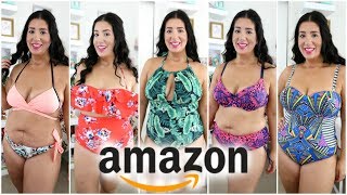 I Bought 7 Amazon SwimSuits | Size 12-14 | Try on Haul