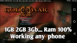 God Of War 2 2GB 3Gb  Ram  working 100 %