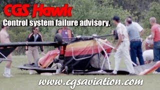 CGS Hawk elevator control system failure advisory.
