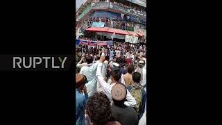 Afghanistan: Mock coffins draped with US, NATO flags paraded through Khost