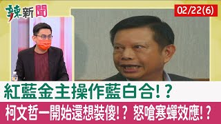 【辣新聞152 重點摘要】紅藍金主操作藍白合!? 柯文哲一開始還想裝傻!? 怒嗆寒蟬效應!? 2022.02.22(6)