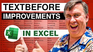 Excel Improvements To TEXTBEFORE