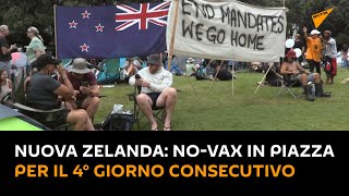Nuova Zelanda: no-vax protestano per il 4° giorno consecutivo