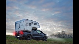 Nordstar Eco 140 - unsere kompakteste Wohnkabine für aktive Pickup Camper
