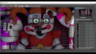 C4D FNAF SISTER LOCATION SPEED EDIT! V2