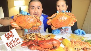ANG MGA HIGANTENG CRAB AT SI LOBSTER! | SEAFOOD BOIL MUKBANG