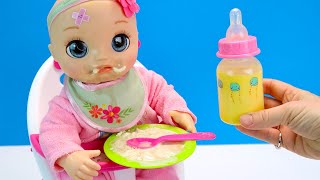 Готовим для Куклы Витаминное Молочко Мультики Как Мама Играла Кормила Беби Элайв