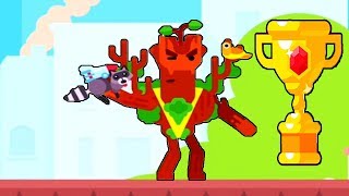 Bowmasters - Young Tree LEGENDARY NEW Character - Gameplay Walkthrough