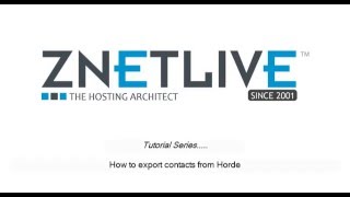 How to export contacts from Horde