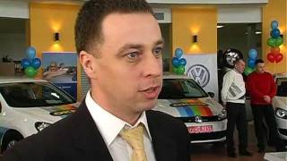 Вручення VW Golf переможцям акції на ОККО (5й канал)
