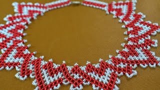 Колье из бисера "Кармелита"  Мастер класс